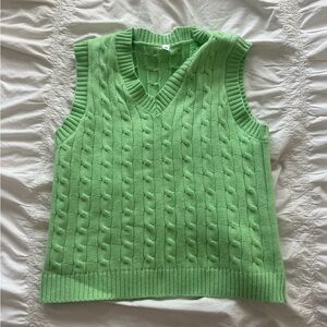 Green Sweater Vest|Size Medium